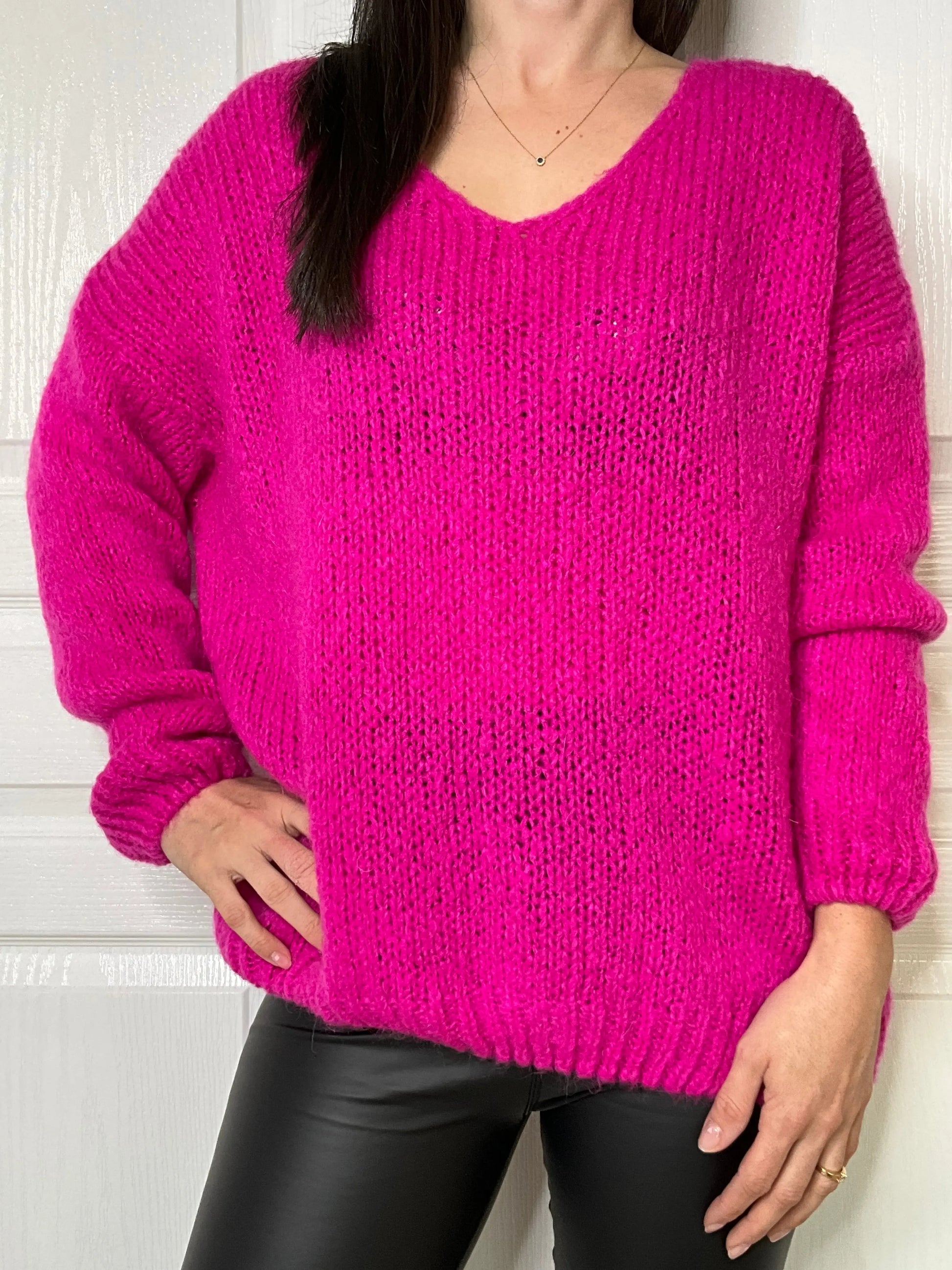 Pull NINA - Fuchsia Marguerite