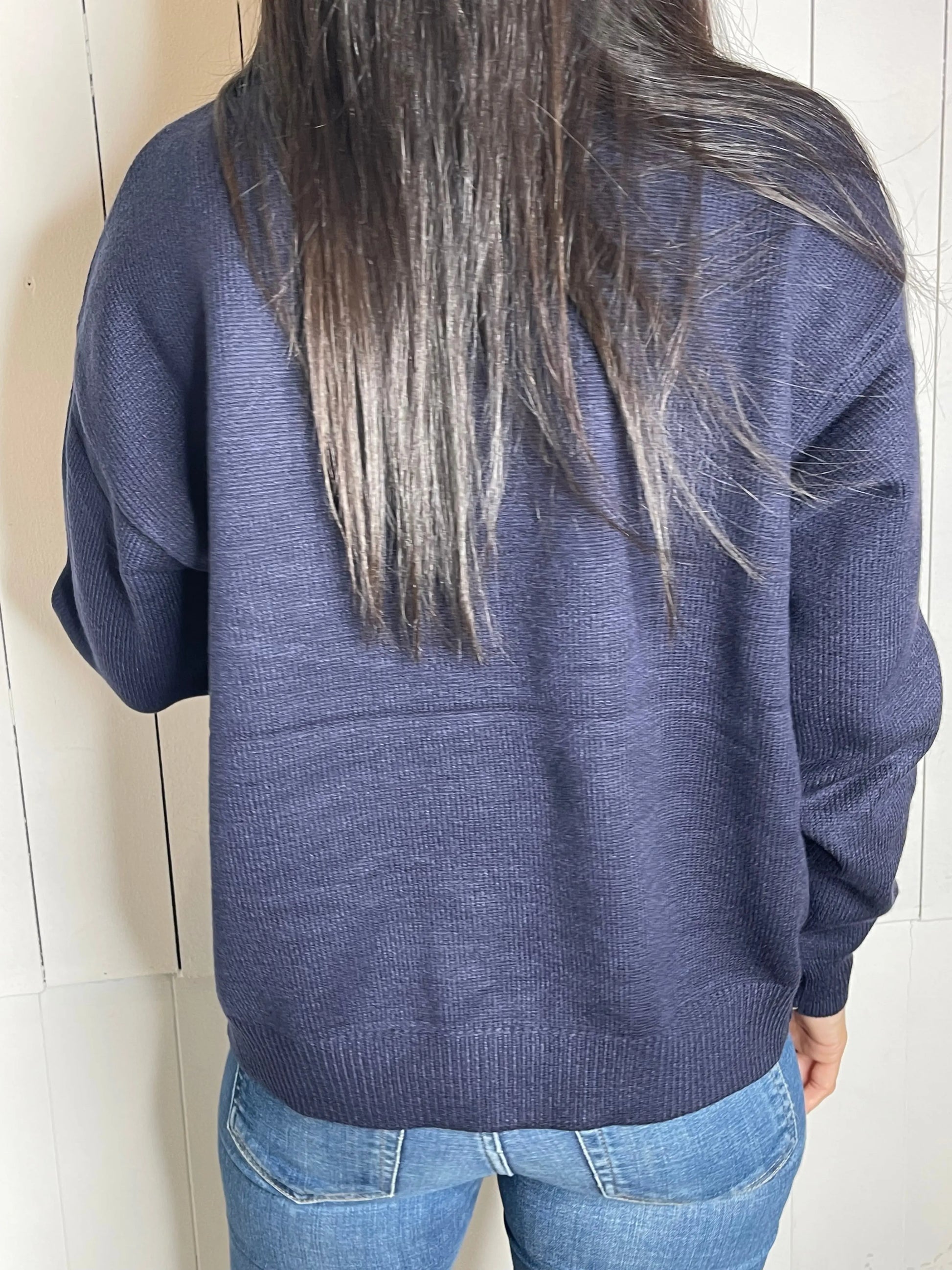 Pull NINI - Bleu marine Marguerite