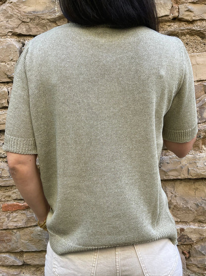 Pull PAULA - Kaki Marguerite