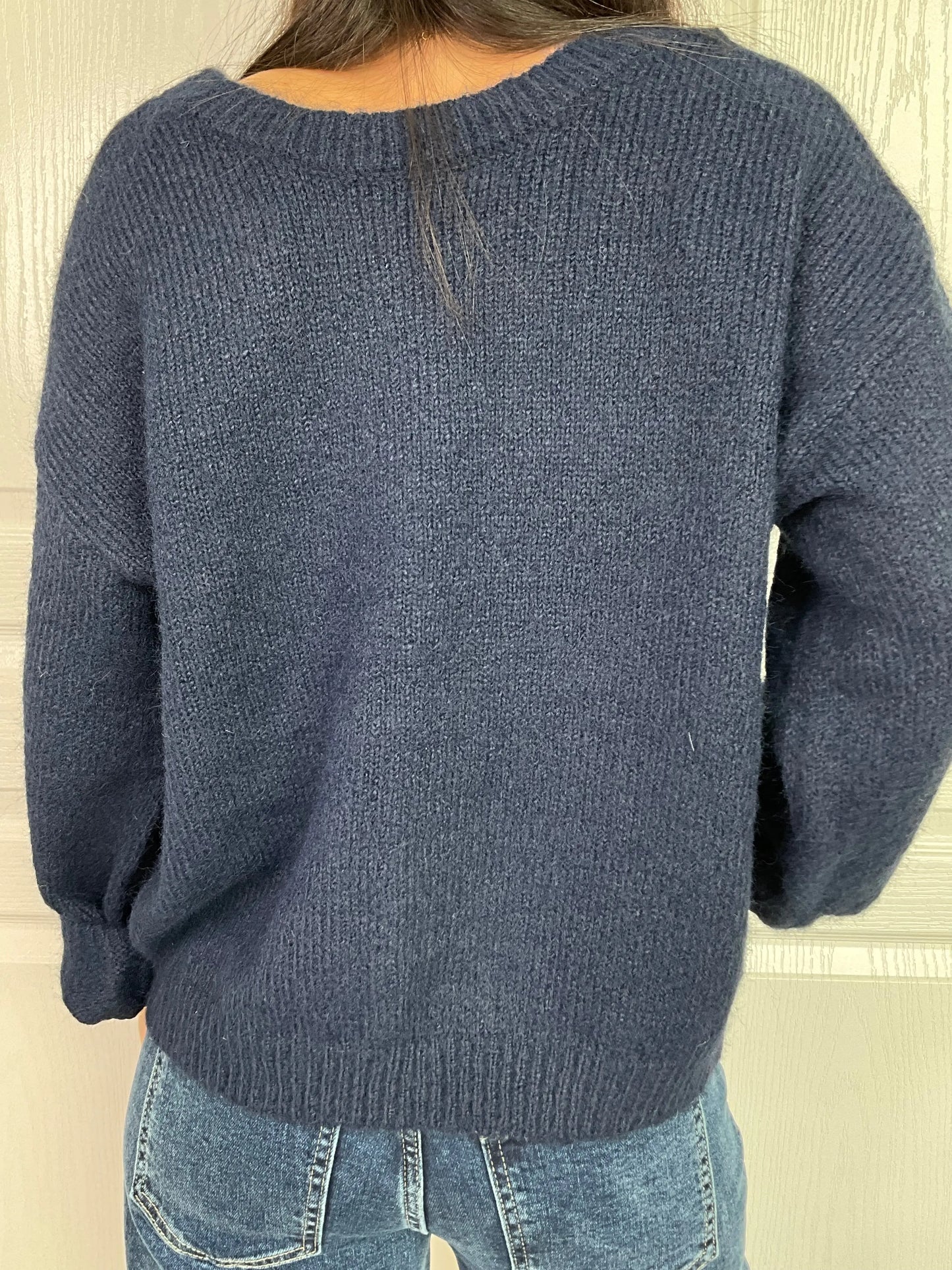 Pull STELLA - Bleu Marine Marguerite