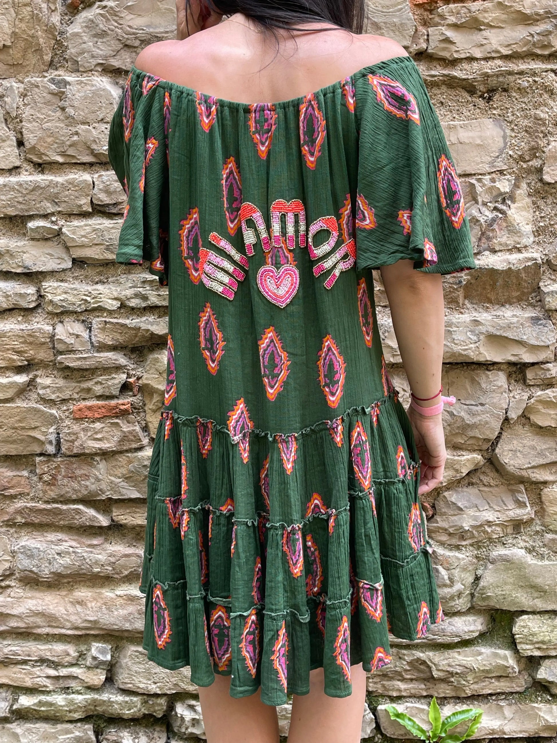 Robe AMOR - Verte Marguerite