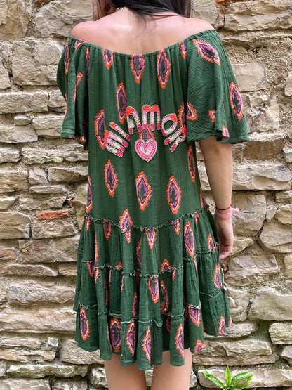 Robe AMOR - Verte Marguerite