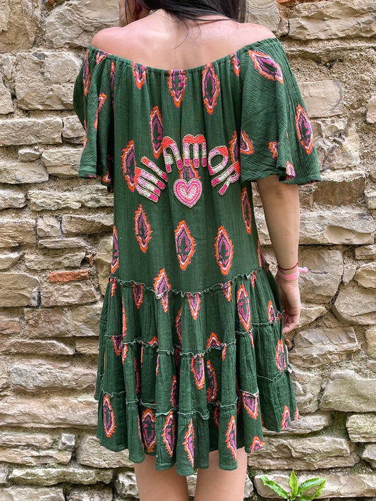 Robe AMOR - Verte Marguerite