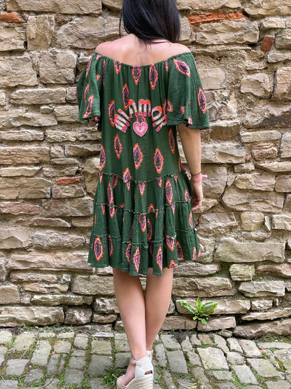 Robe AMOR - Verte Marguerite