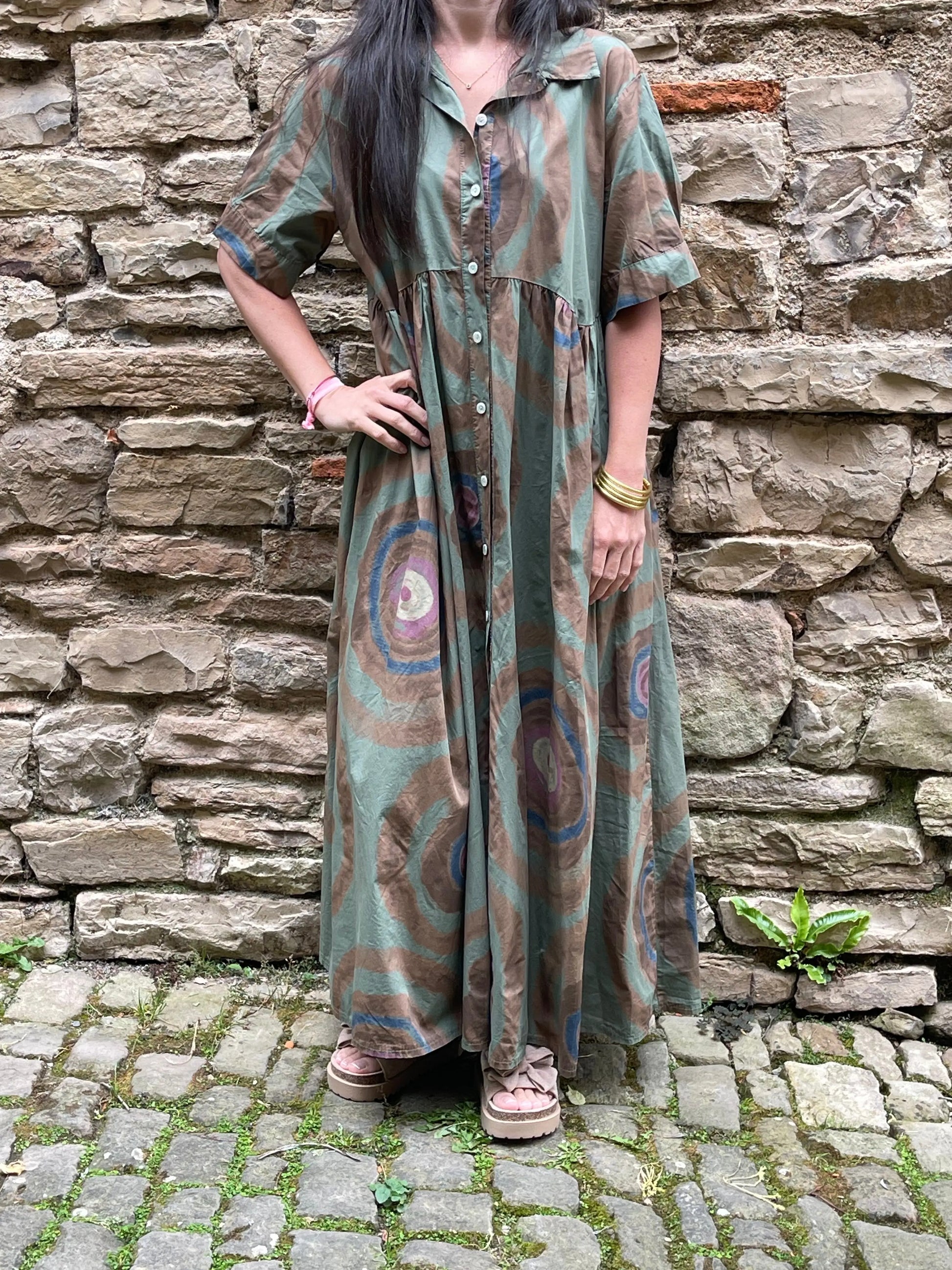 Robe NOA - Kaki Marguerite