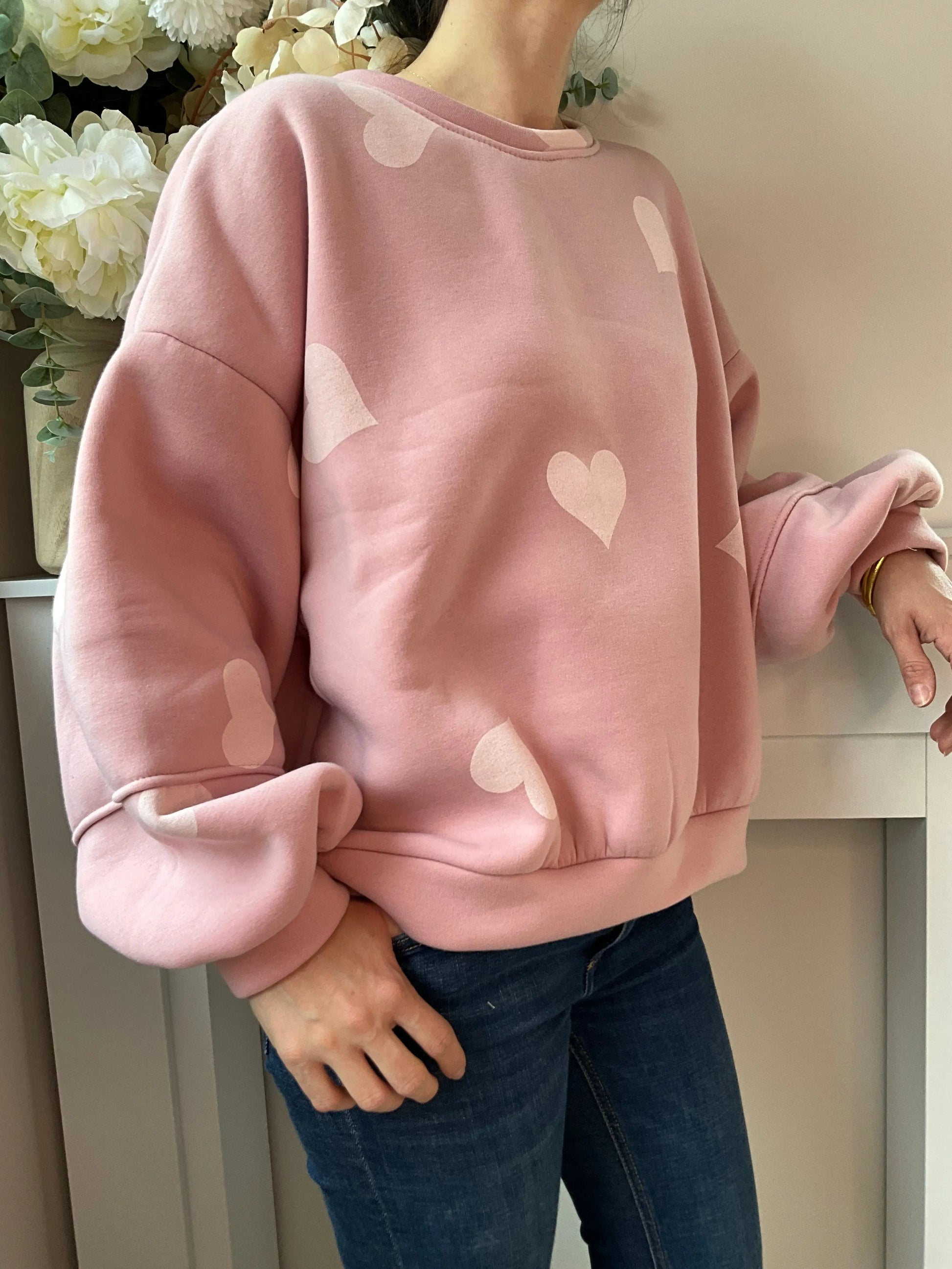 Sweat COEUR rose Marguerite