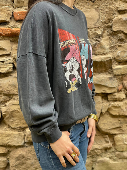 Sweat MINNIE gris Marguerite