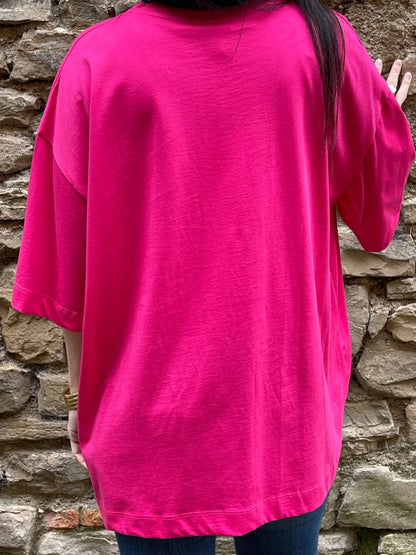 T-shirt AMOR - Fuchsia Marguerite