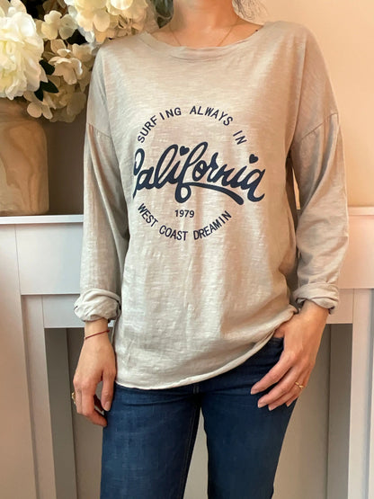 T-shirt CALIFORNIA beige Marguerite