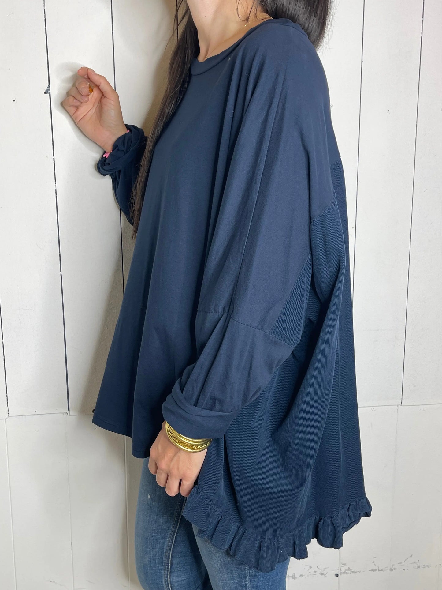 T-shirt CLOE - Bleu marine Marguerite