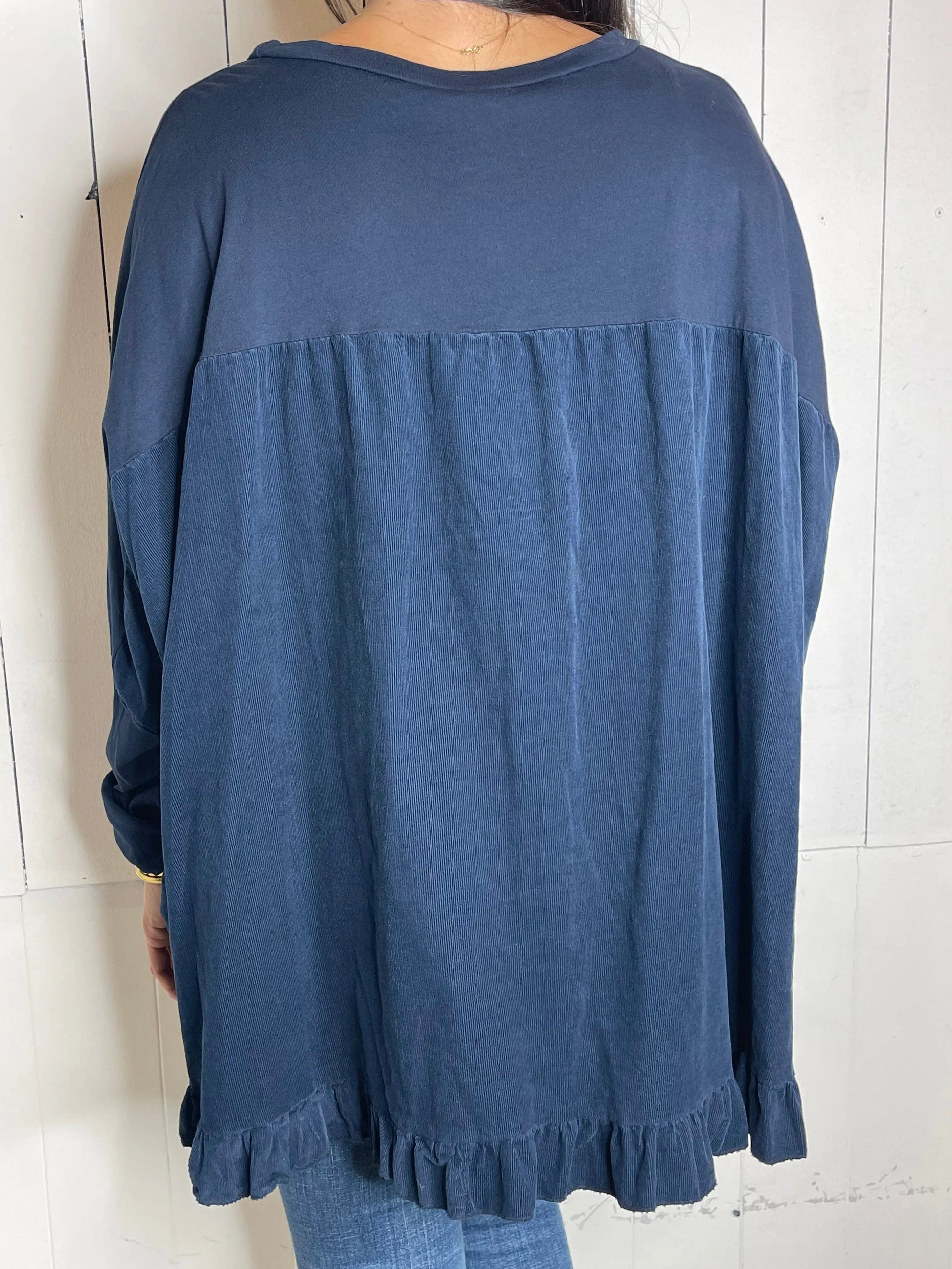 T-shirt CLOE - Bleu marine Marguerite