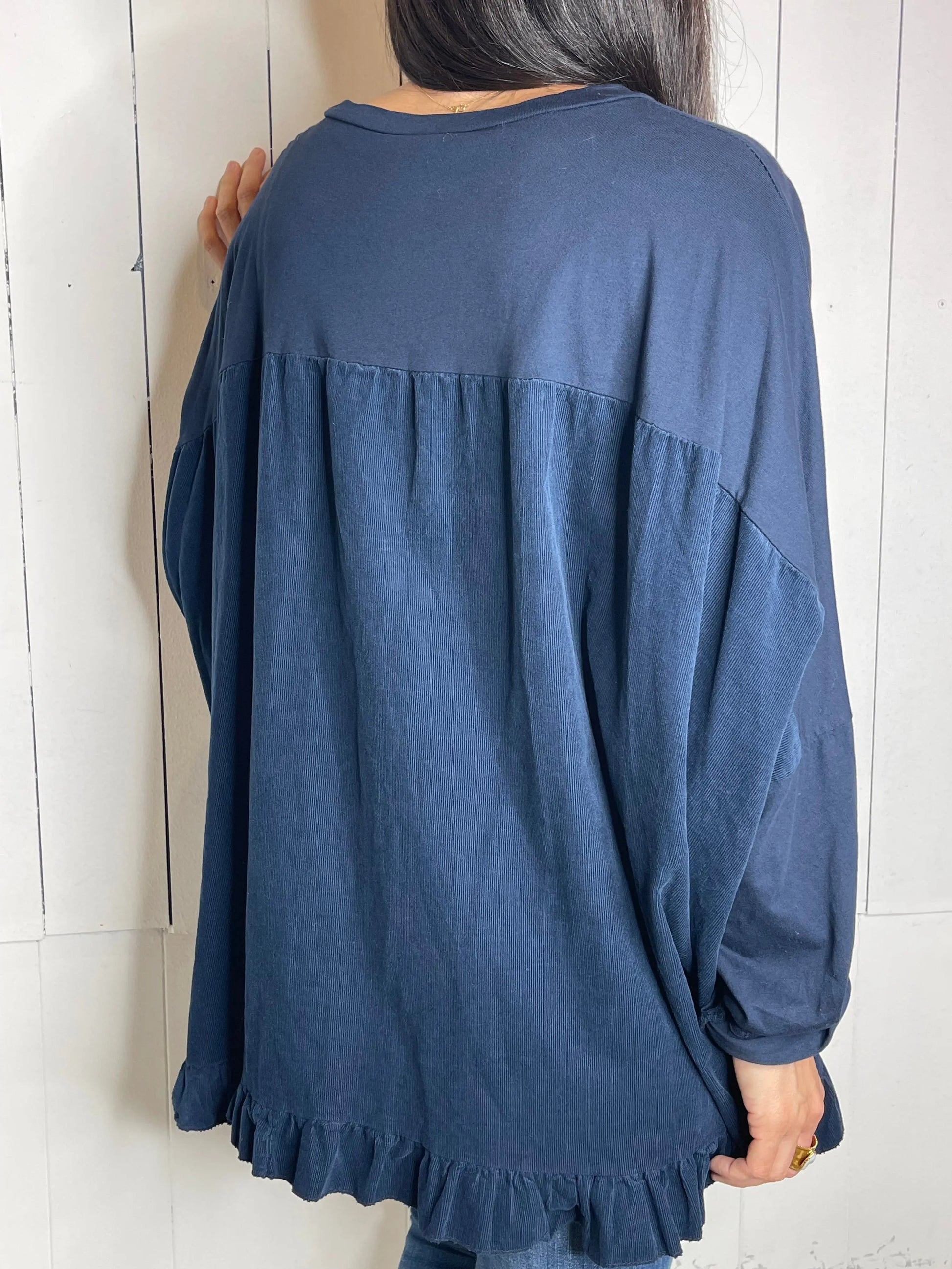 T-shirt CLOE - Bleu marine Marguerite