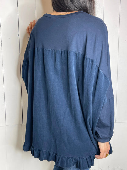 T-shirt CLOE - Bleu marine Marguerite