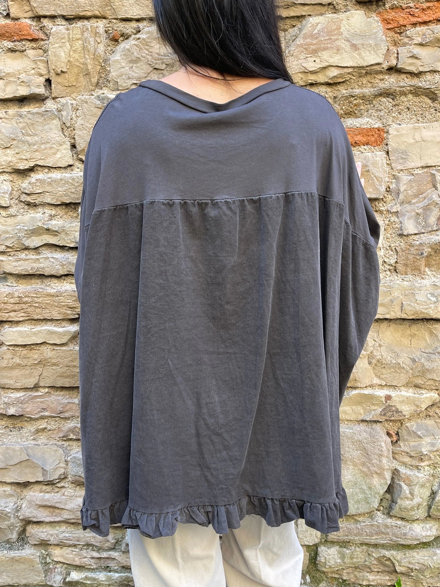 T-shirt CLOE - Chocolat Marguerite