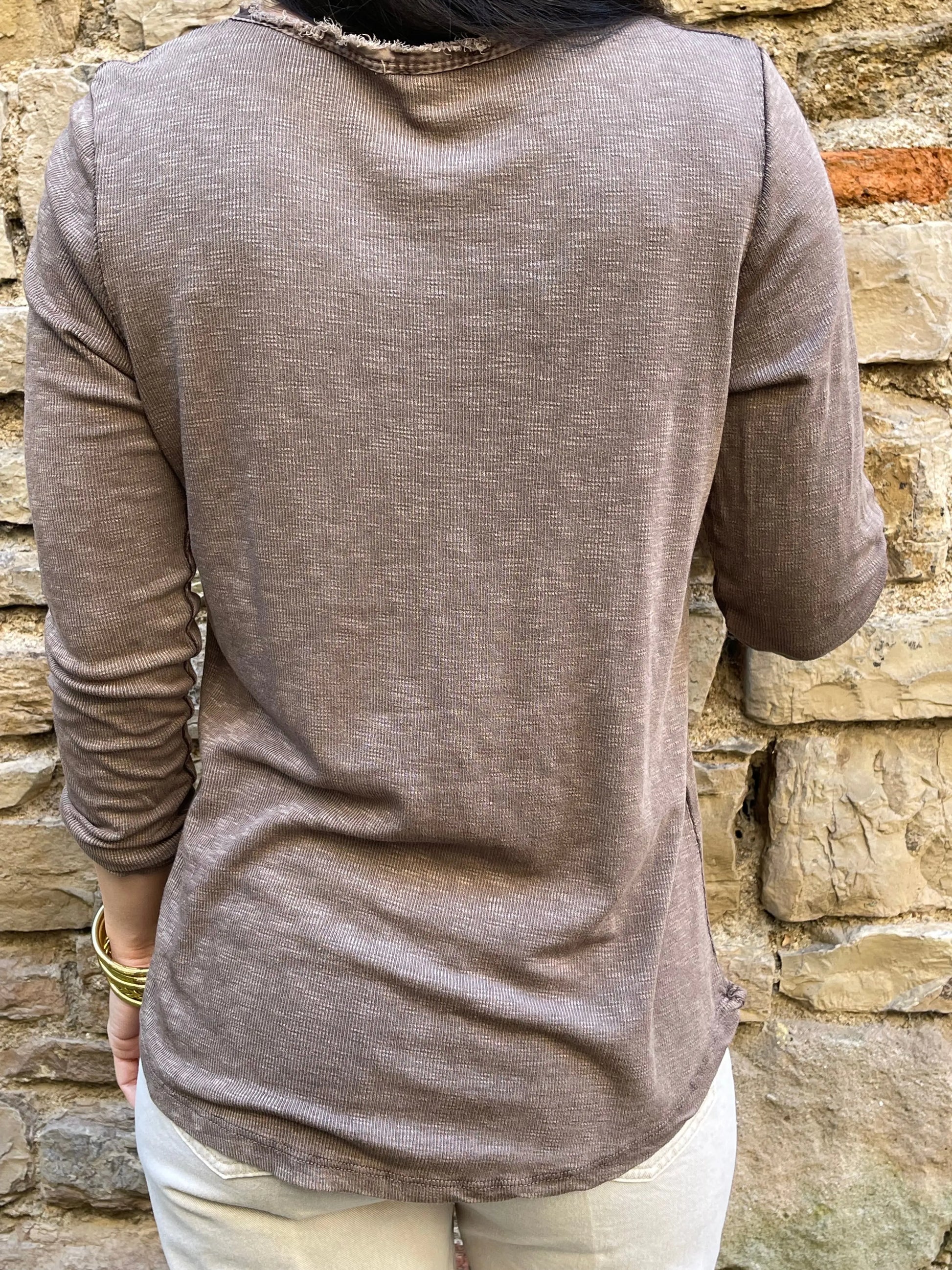 T-shirt COMFY - Chocolat Marguerite