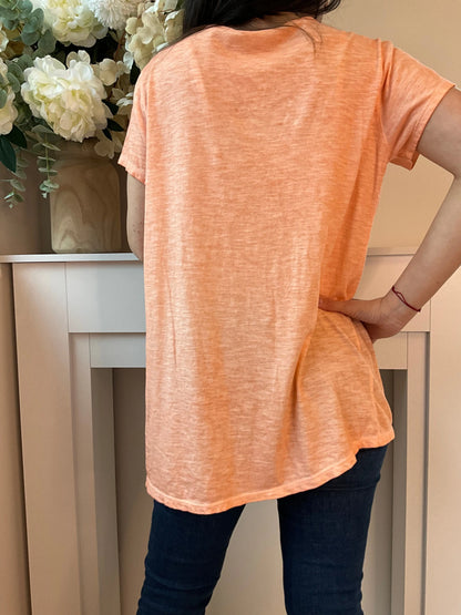 T-shirt FLOWER orange Marguerite