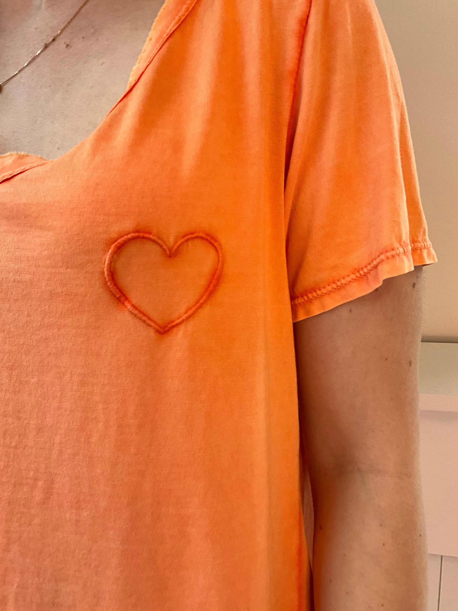 T-shirt HEART orange Marguerite