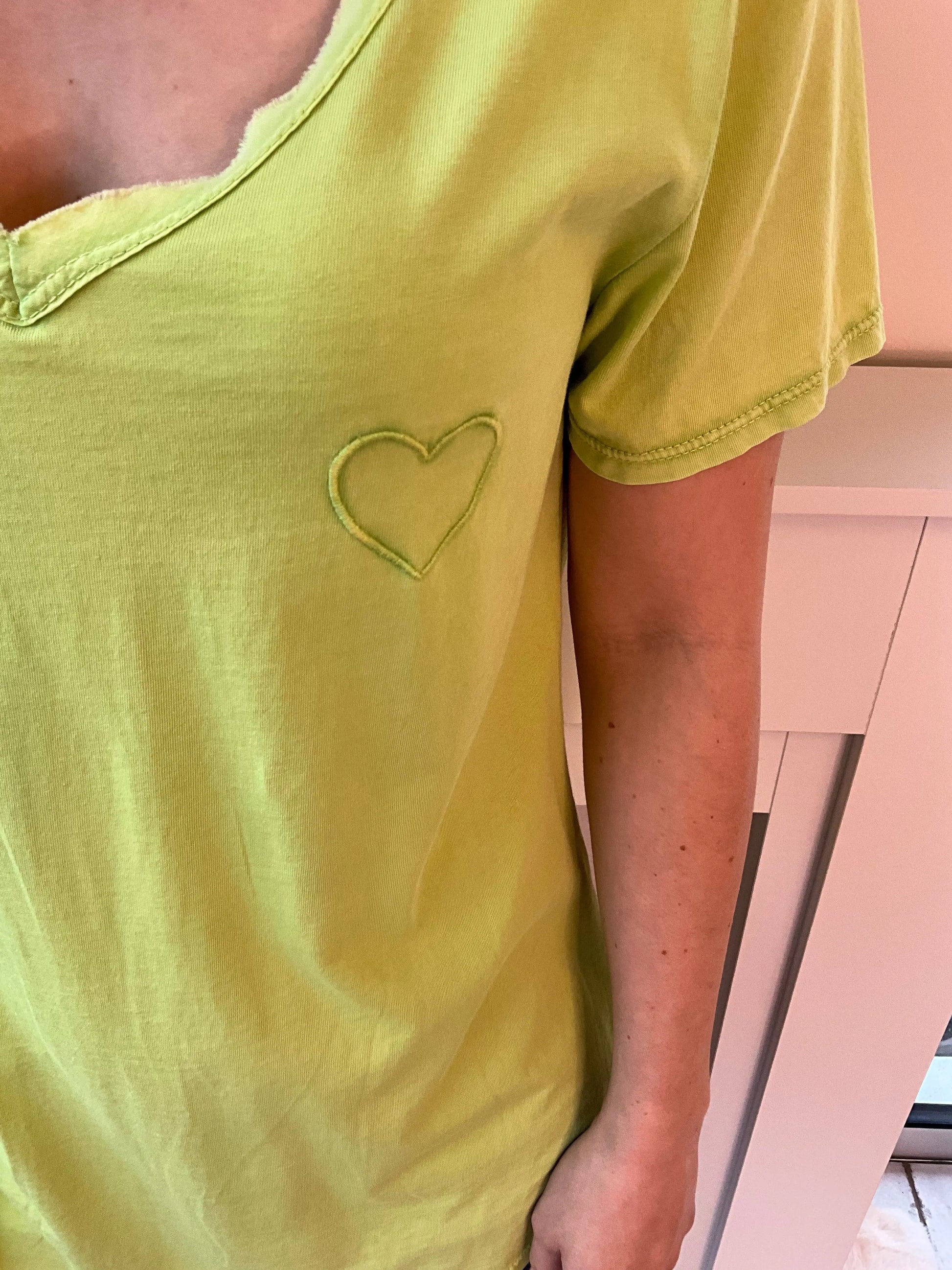 T-shirt HEART vert Marguerite