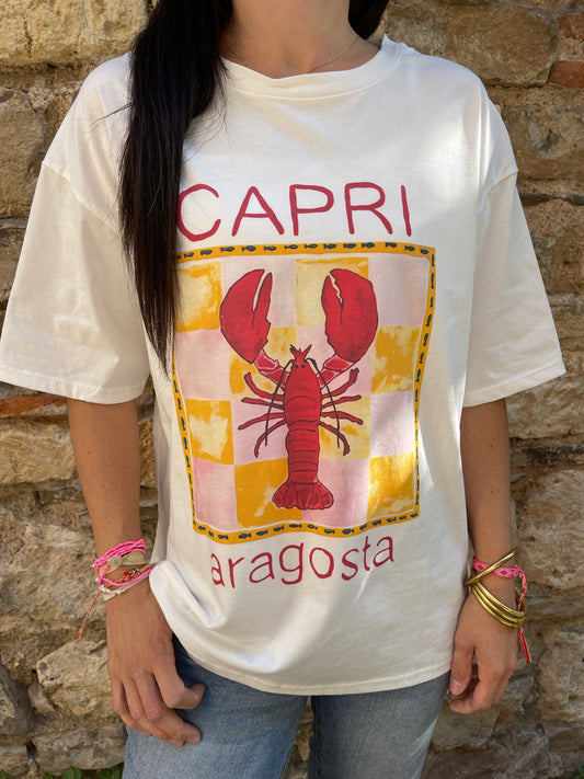 T-shirt HOMARD - Blanc Marguerite