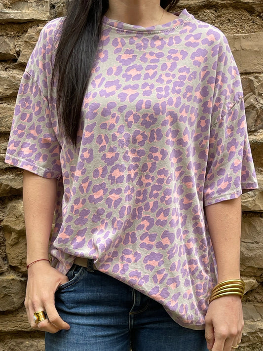 T-shirt LÉOPARD - Lilas Marguerite