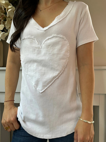 T-shirt LOVE blanc Marguerite