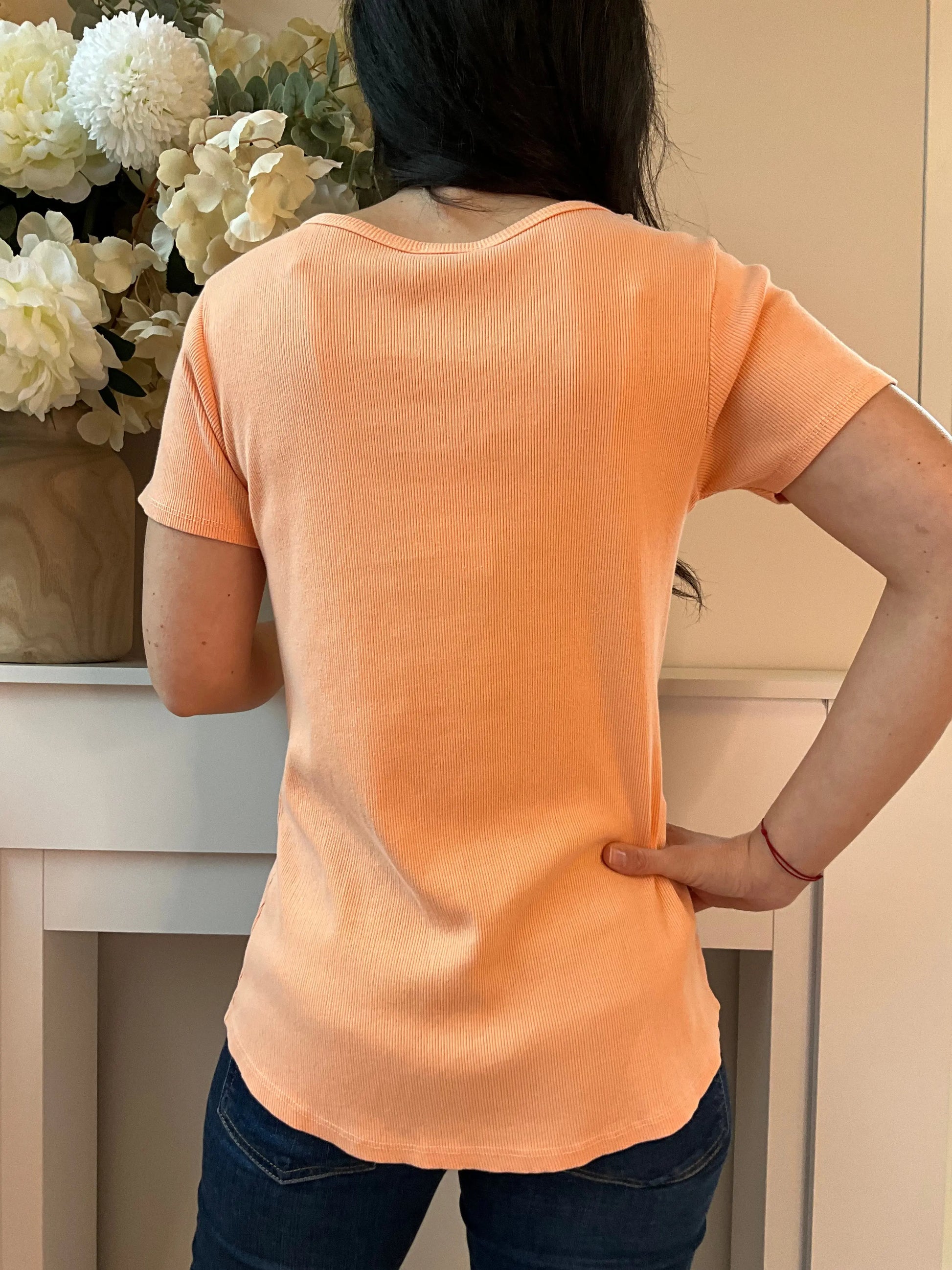 T-shirt LOVE orange Marguerite