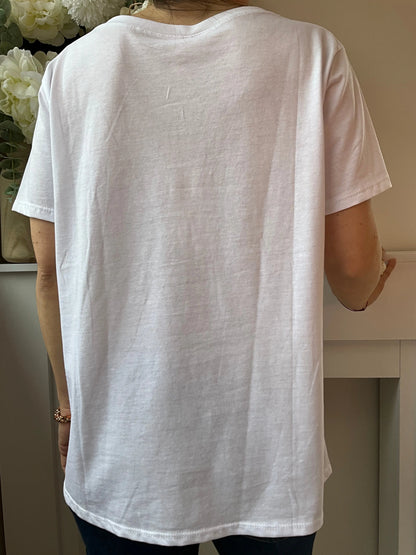 T-shirt MAMAN doré Marguerite