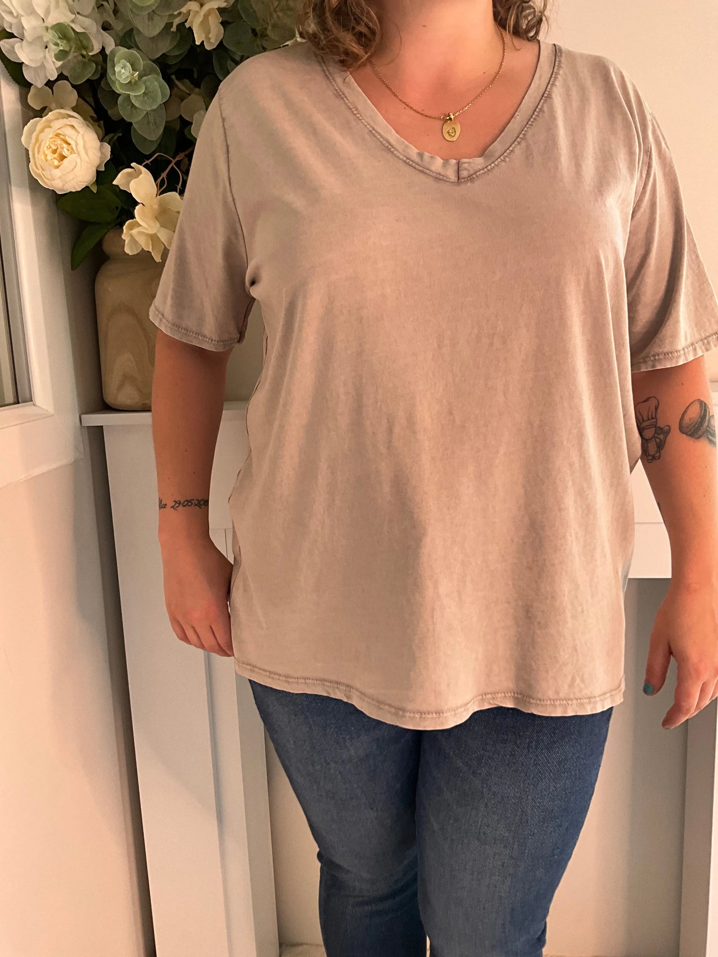 T-shirt MINA taupe Marguerite