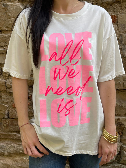 T-shirt NEED - Blanc Marguerite