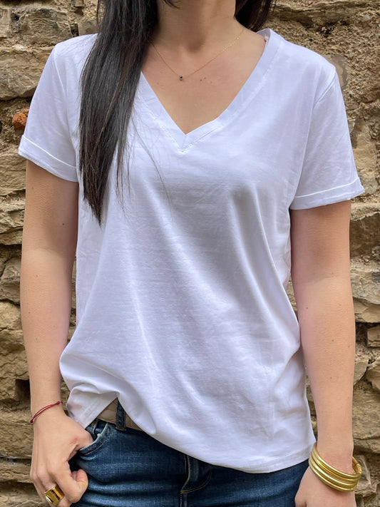 T-shirt RUDY - Blanc Marguerite