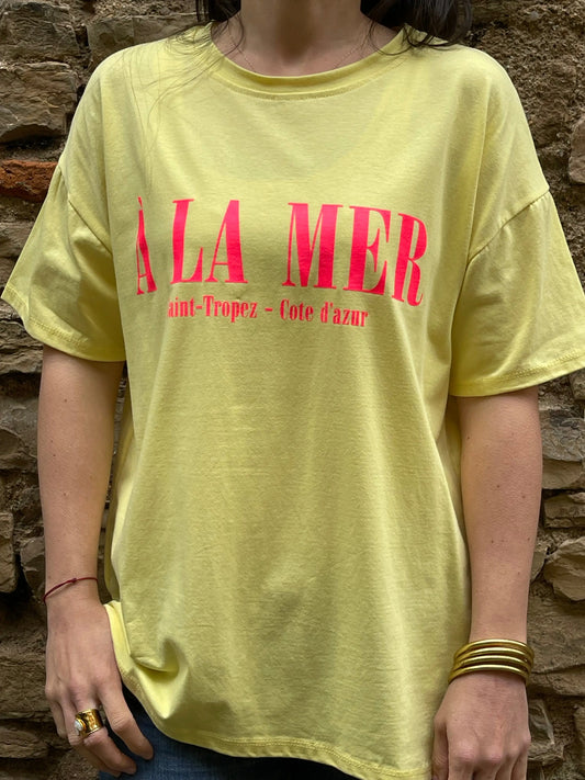 T-shirt SEA - Jaune Marguerite