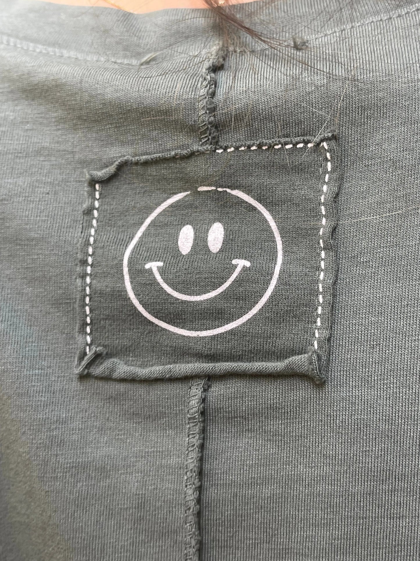 T-shirt SMILE - Kaki Marguerite