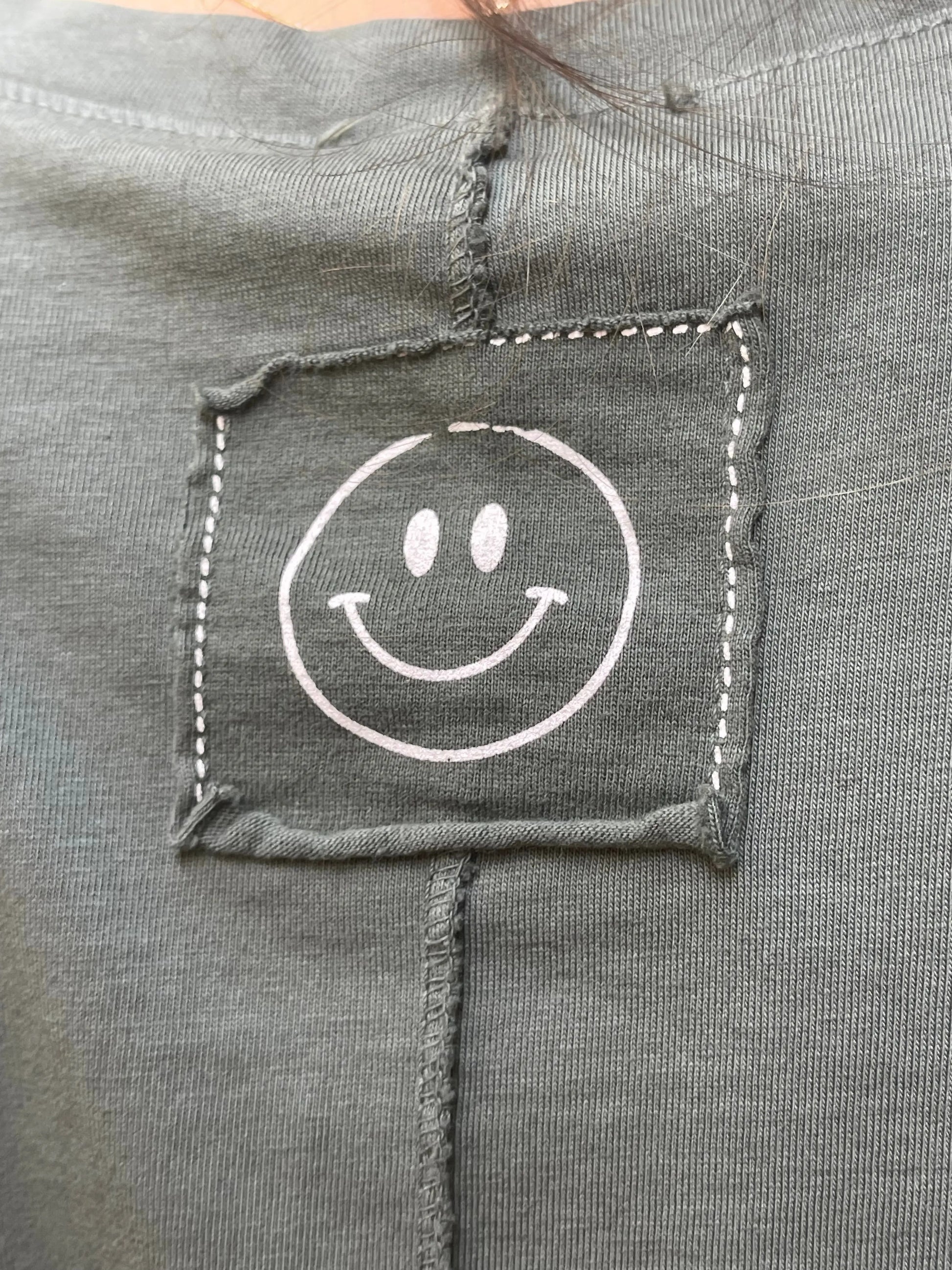 T-shirt SMILE - Kaki Marguerite