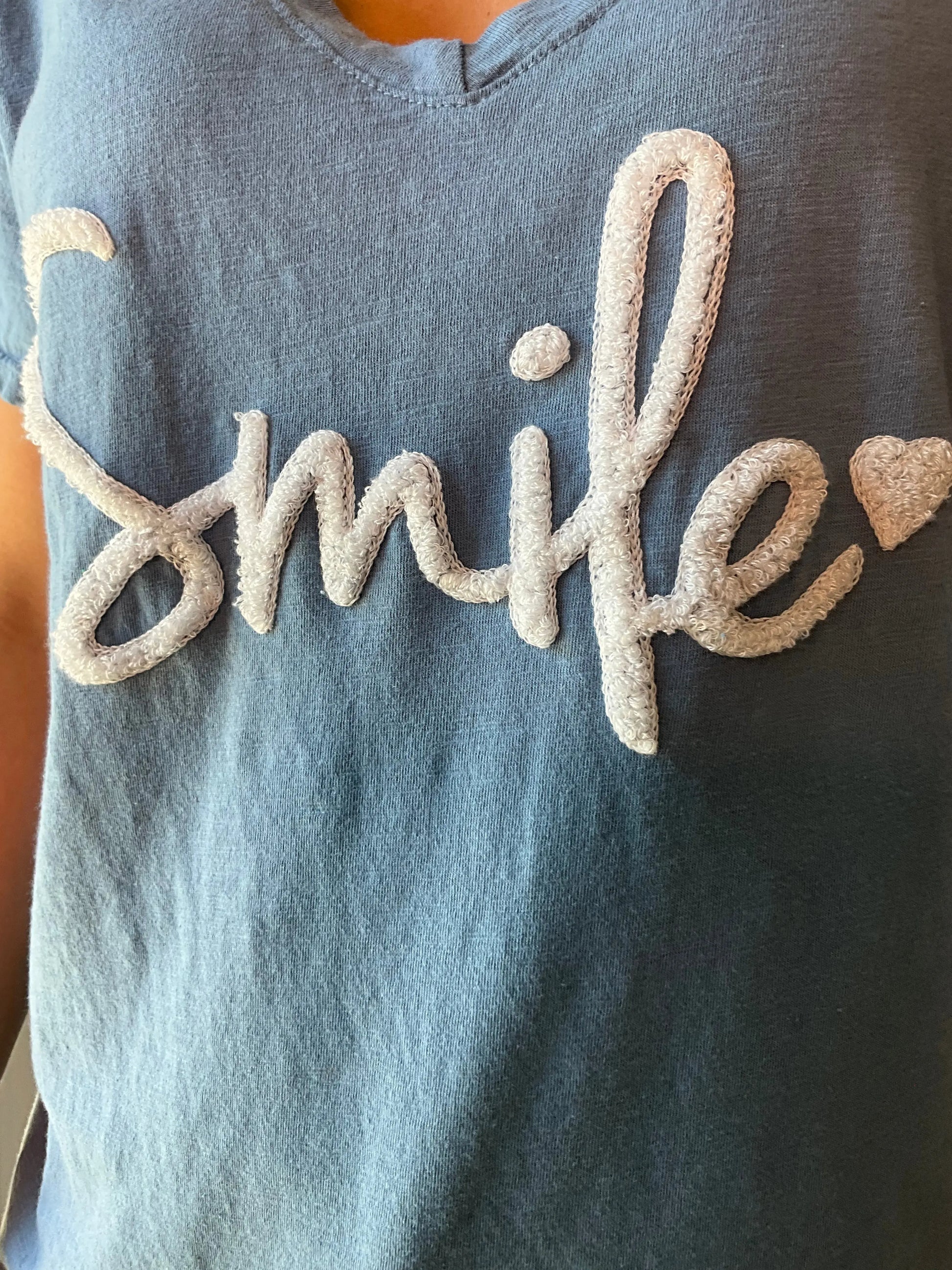 T-shirt SMYLE bleu Marguerite