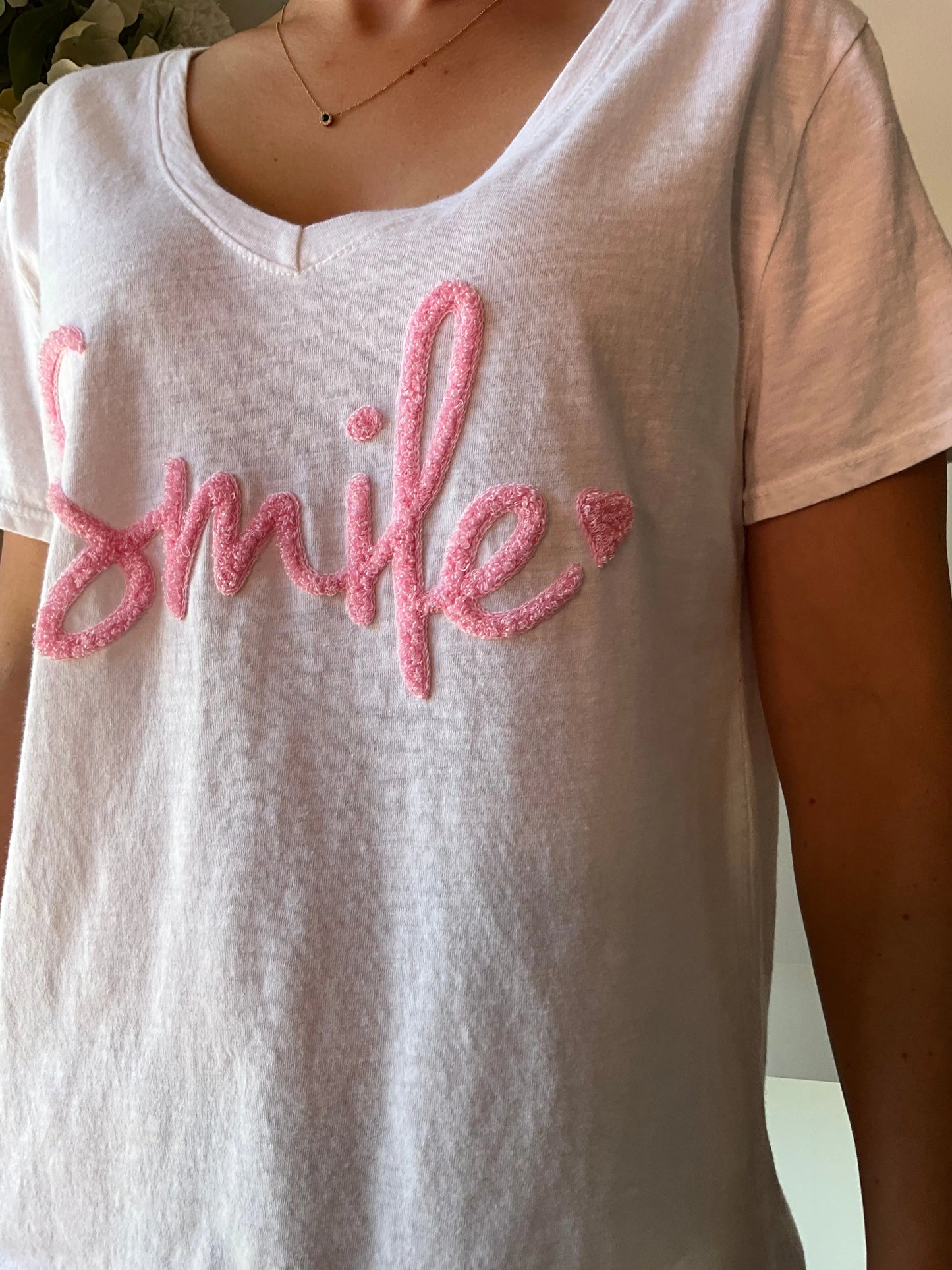 T-shirt SMYLE rose Marguerite