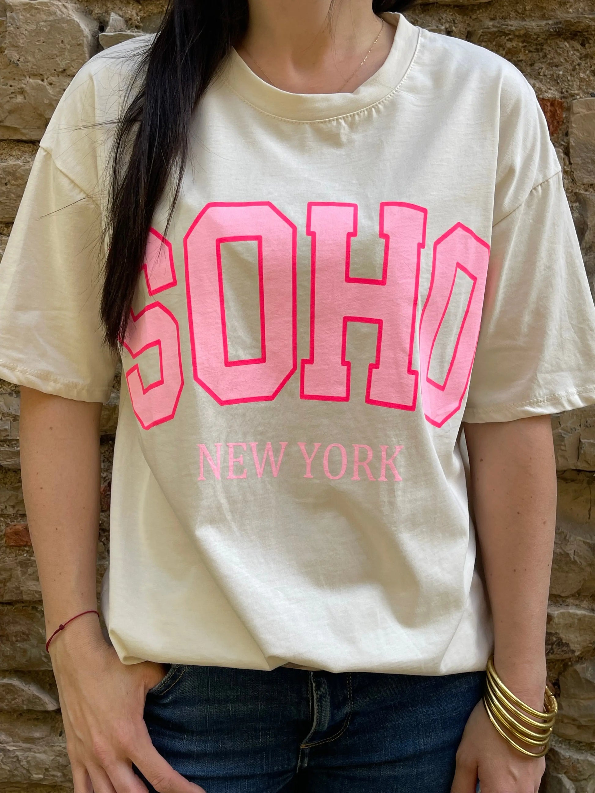 T-shirt SOHO - Beige clair Marguerite