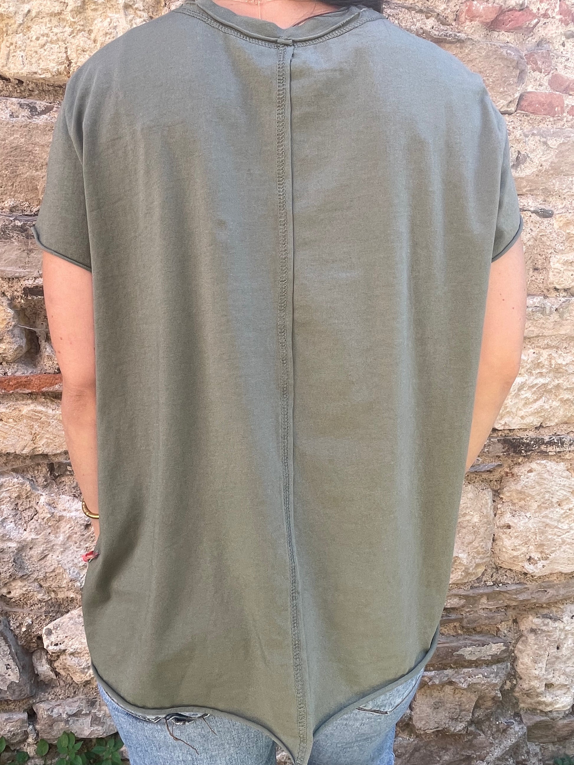 T-shirt STYLE - Kaki Marguerite