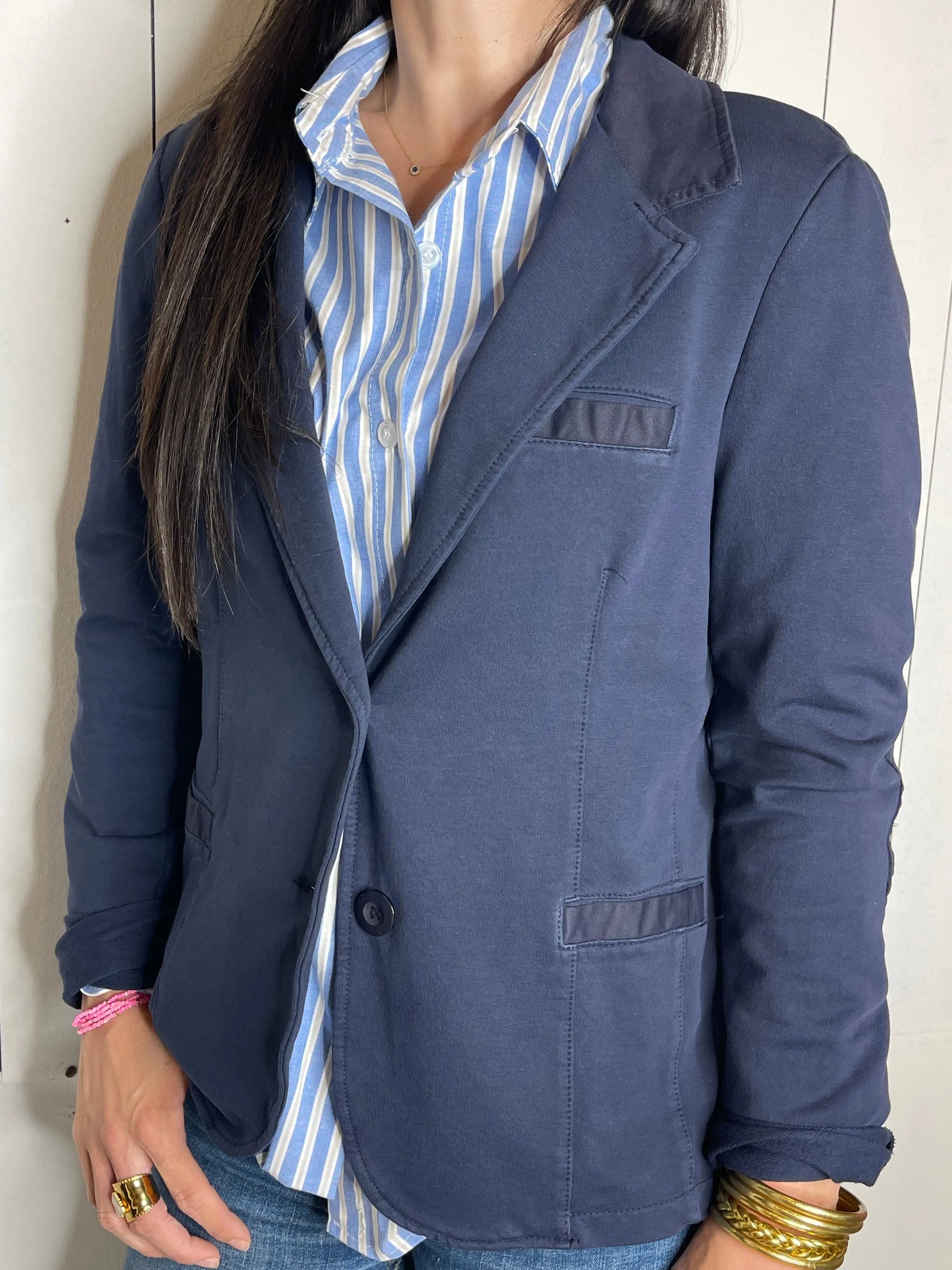 Veste  HELEN - Bleu marine Marguerite