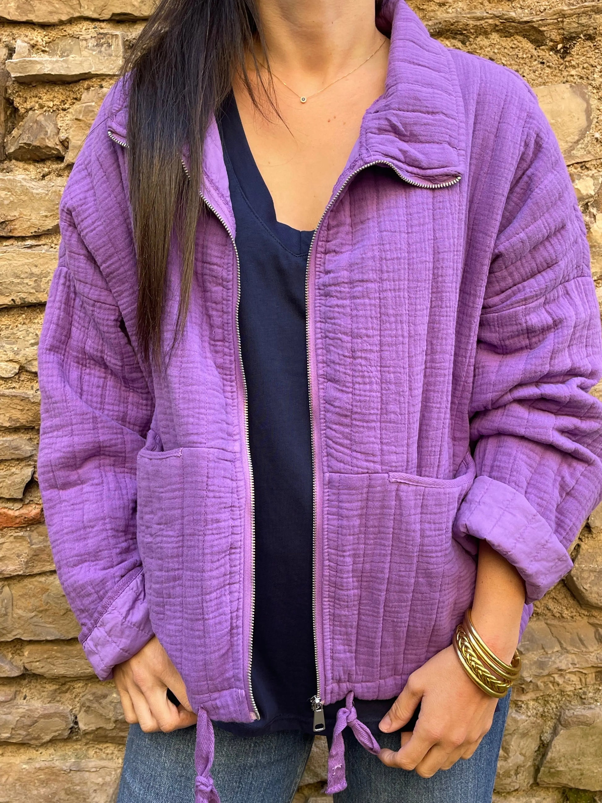 Veste HIPP - Violet Marguerite