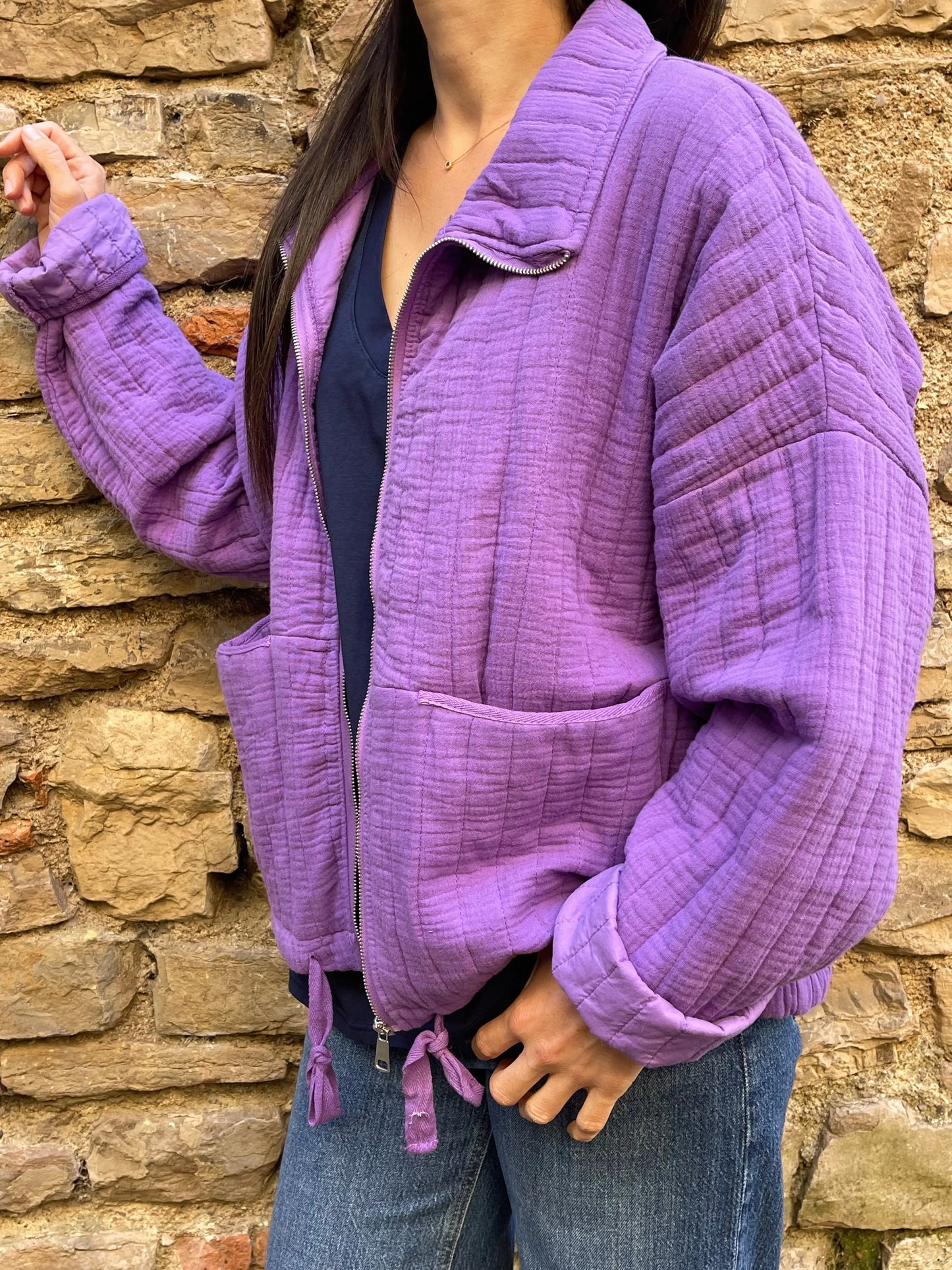 Veste HIPP - Violet Marguerite