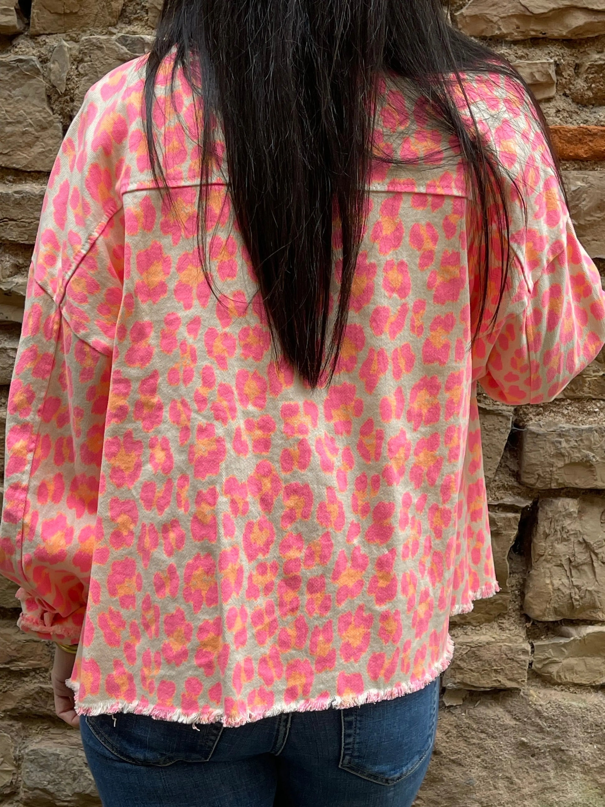 Veste LÉOPARD - Orange fluo Marguerite