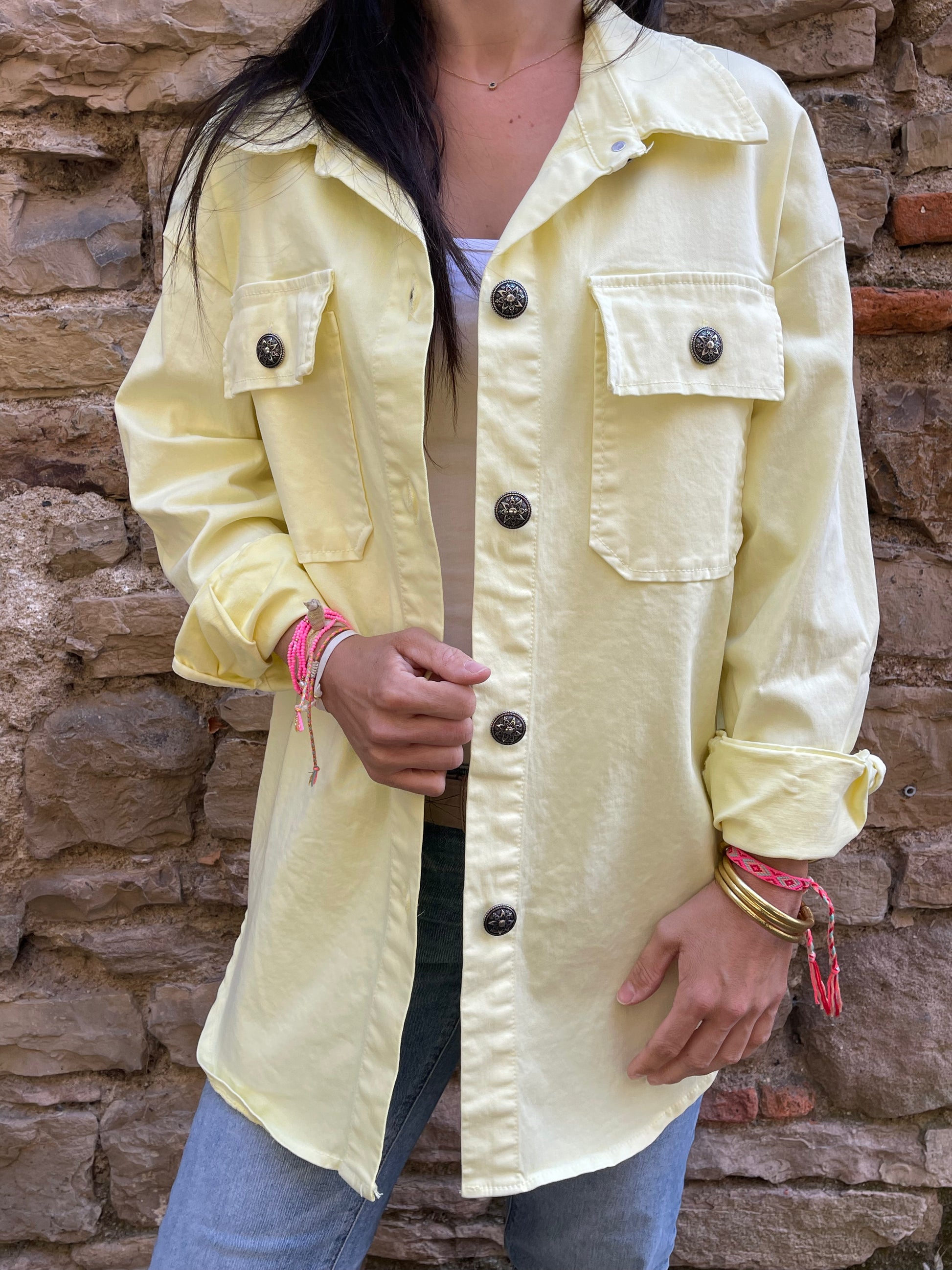 Veste SMILE - Jaune Marguerite
