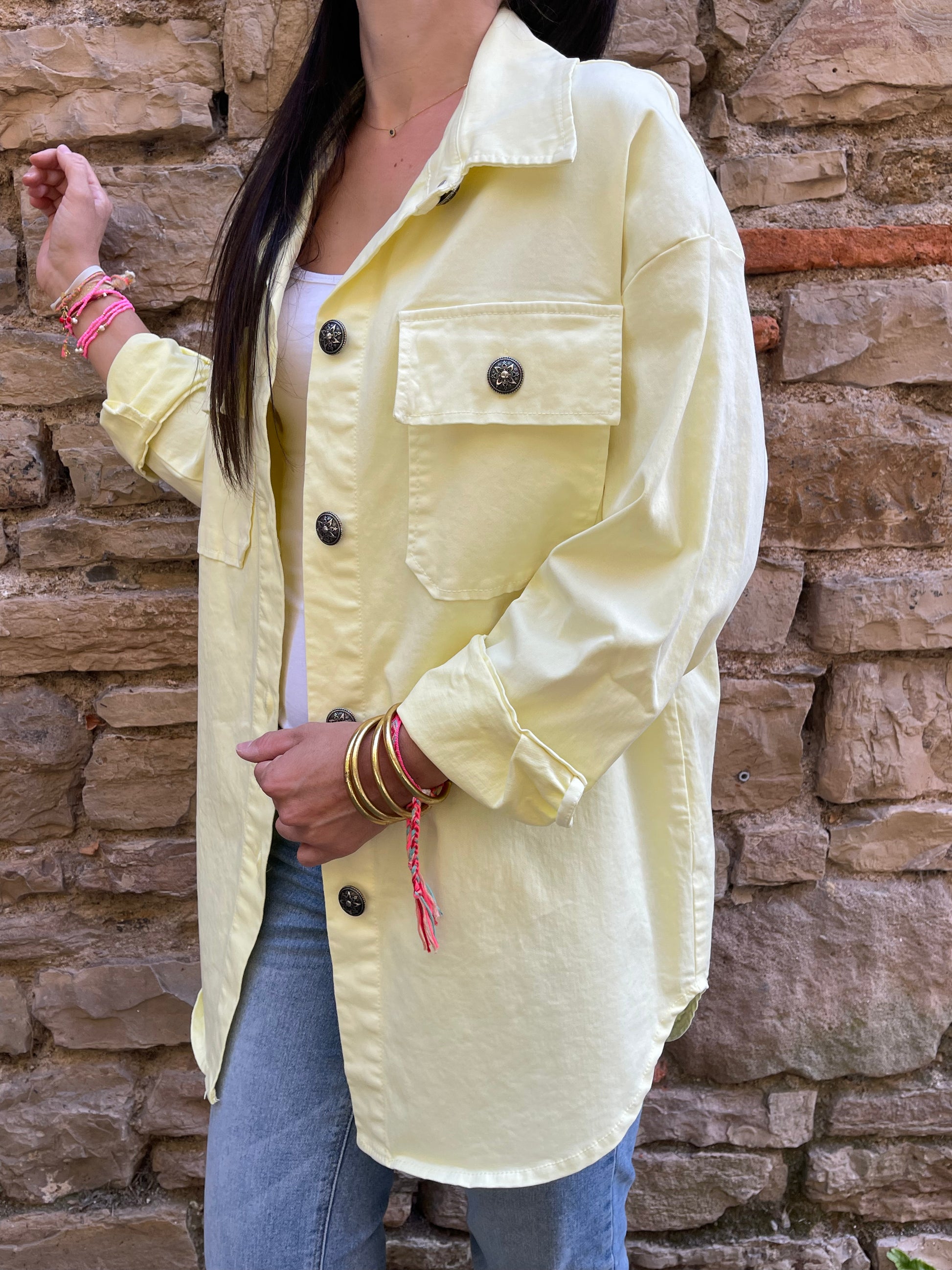 Veste SMILE - Jaune Marguerite
