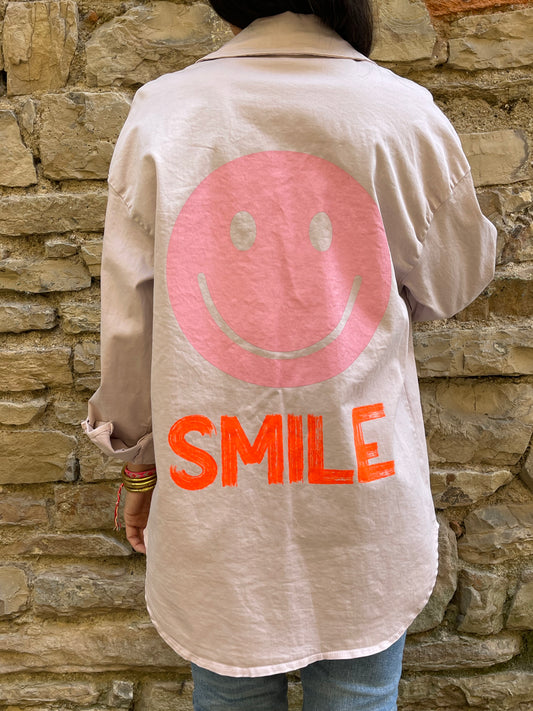 Veste SMILE - Vieux rose Marguerite