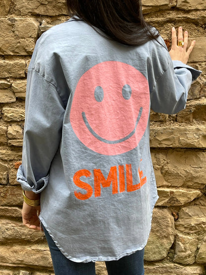 Veste SMILEY - Bleu Marguerite