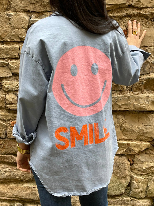 Veste SMILEY - Bleu Marguerite