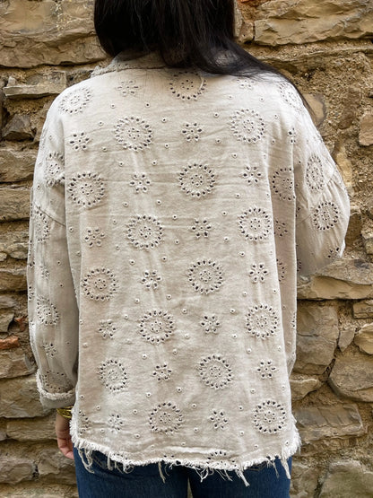 Veste VINTAGE - Beige Marguerite