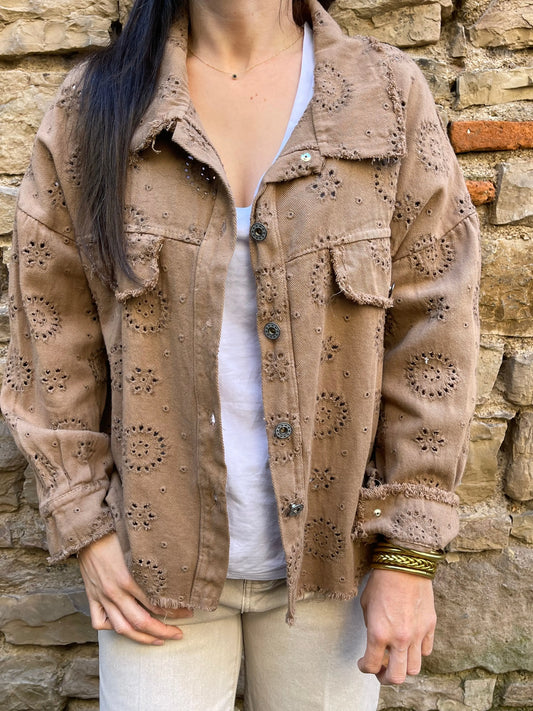 Veste VINTAGE - Camel Marguerite