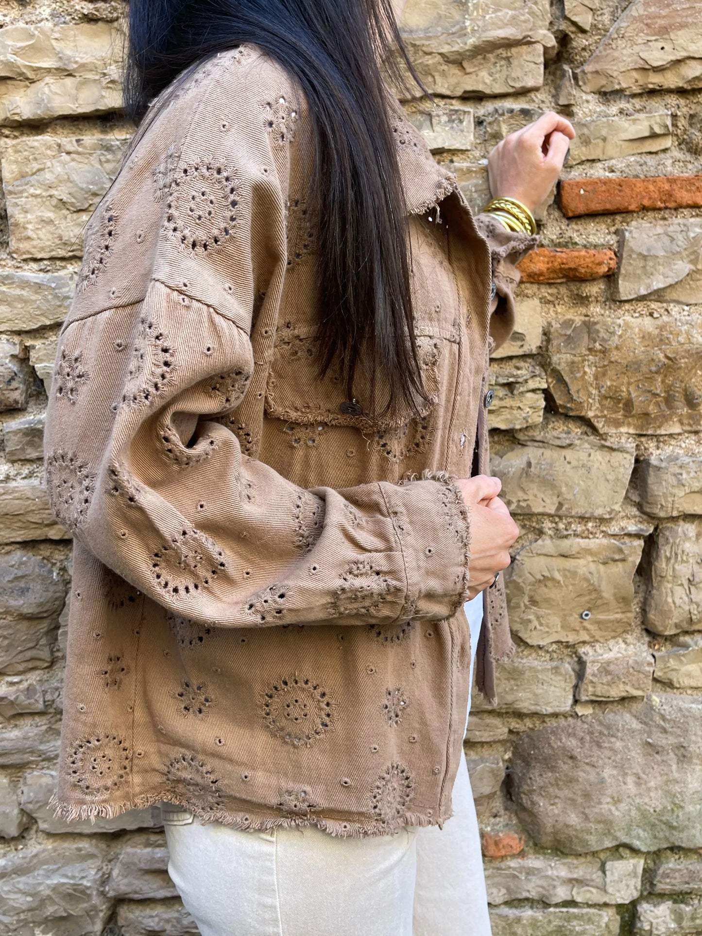 Veste VINTAGE - Camel Marguerite