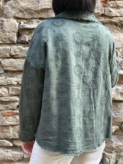 Veste VINTAGE - Kaki Marguerite